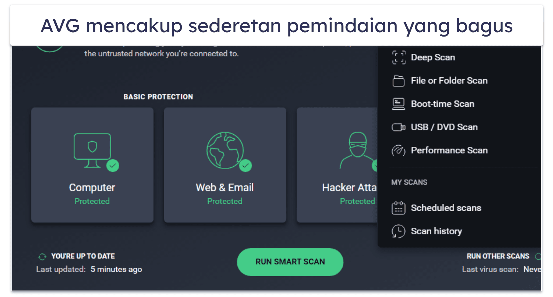 8. AVG AntiVirus Free — Pemindai Malware Solid dengan Perlindungan Berkas