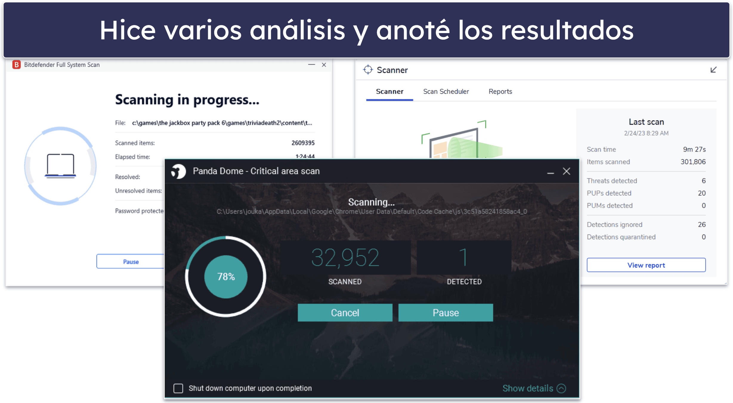 Métodos de prueba: criterios de comparación y clasificación
