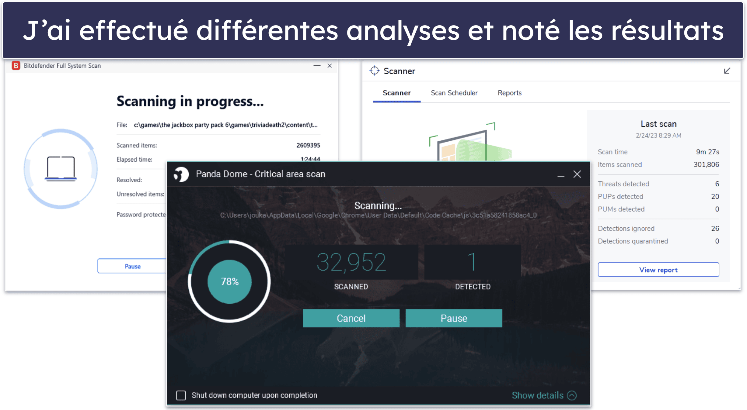 Méthodologie de tests : critères de comparaison et de classement