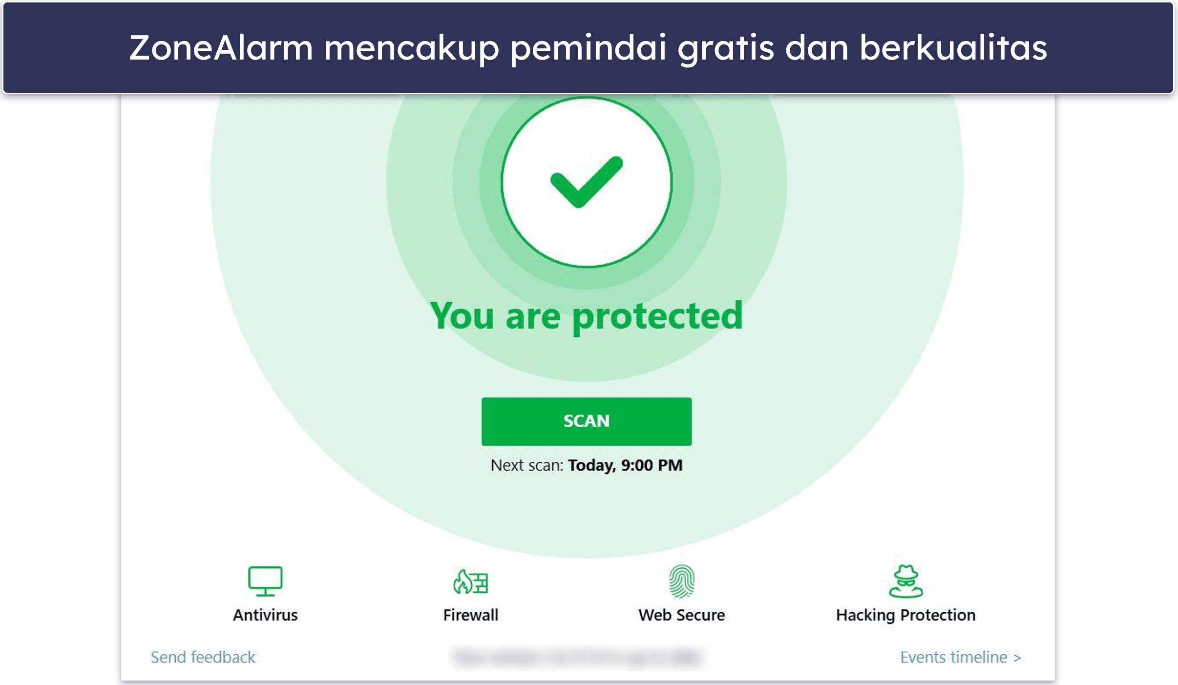 9. ZoneAlarm — Pemindai Malware yang Efektif Dengan Firewall Gratis