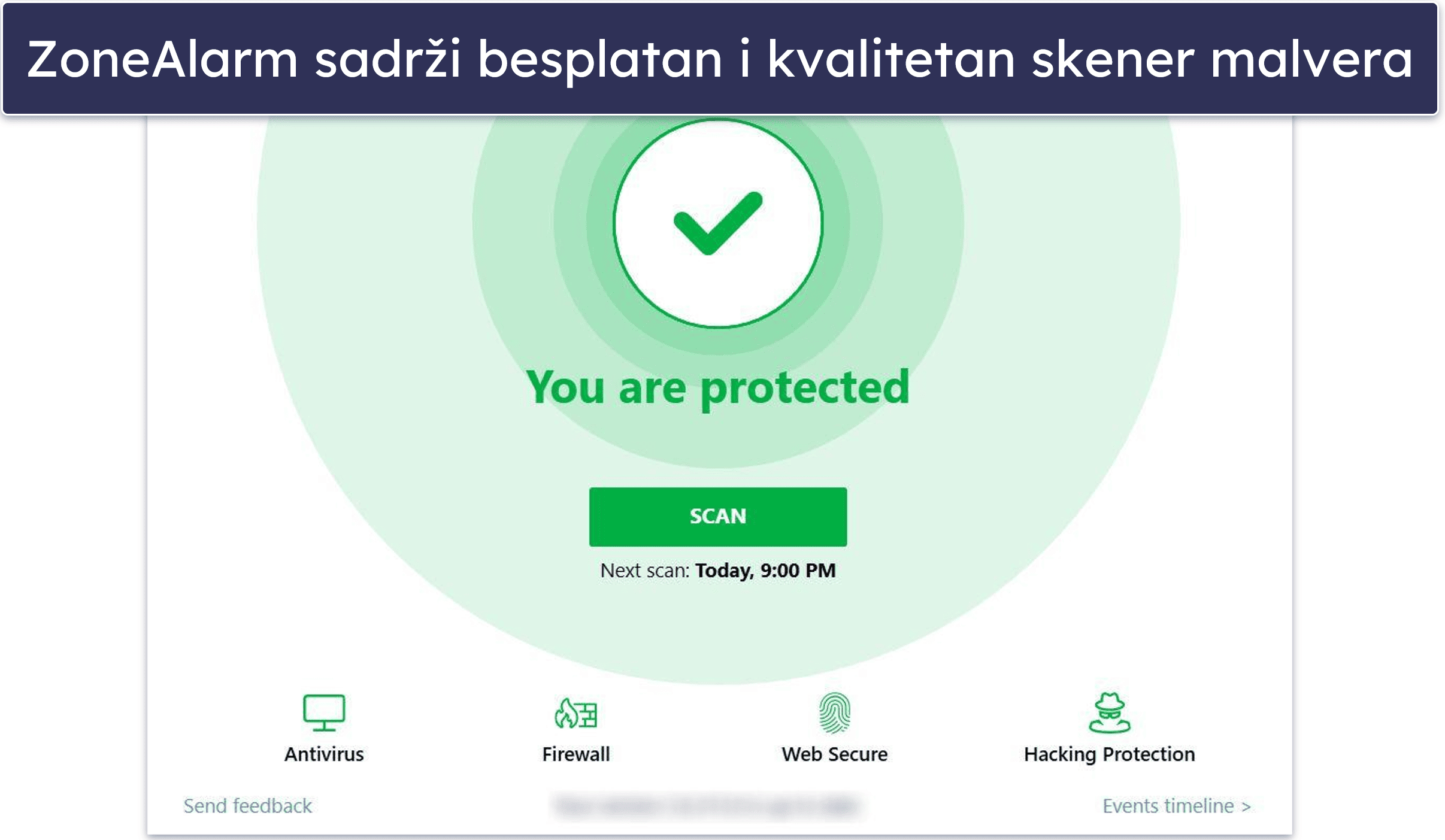 9. ZoneAlarm — Efikasan skener malvera uz besplatni zaštitni zid