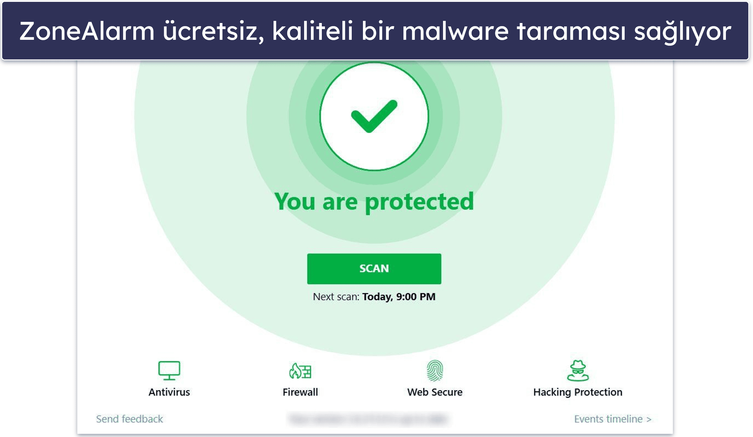 9. ZoneAlarm — Ücretsiz Bir Güvenlik Duvarına Sahip Etkili Bir Kötü Amaçlı Yazılım Tarayıcısı