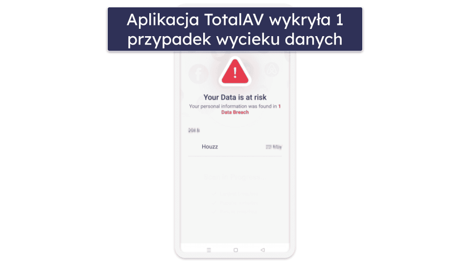 2. TotalAV – intuicyjna aplikacja z solidnym skanerem wycieku danych