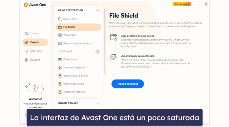 5. Avast One Essential: antivirus eficaz con buenas herramientas de privacidad