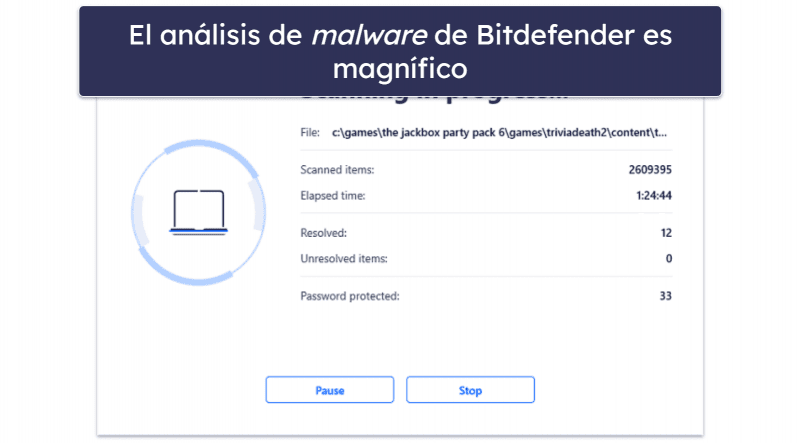 🥈2. Bitdefender Antivirus Free for Windows: antivirus ligero con funciones avanzadas de protección web y antimalware