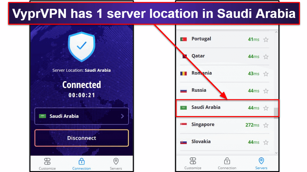 Bonus. VyprVPN — Secure VPN With Servers in Saudi Arabia