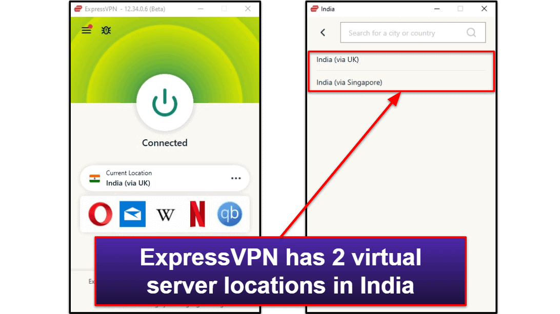 🥇1. ExpressVPN — Best VPN for Getting an Indian IP Address