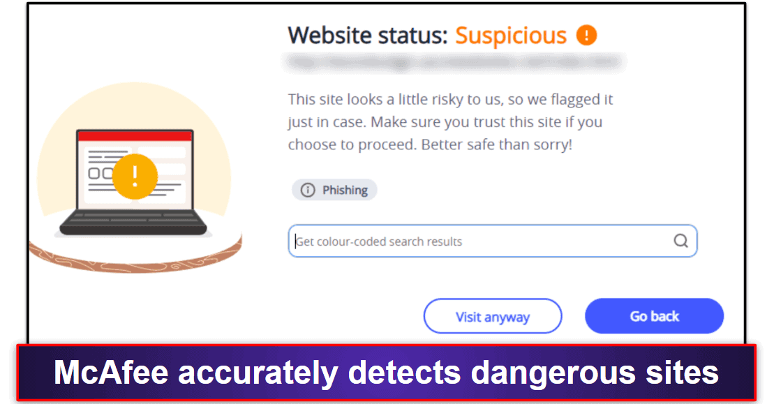 4. McAfee — Better Web Protection (With Data Cleanup Tools)