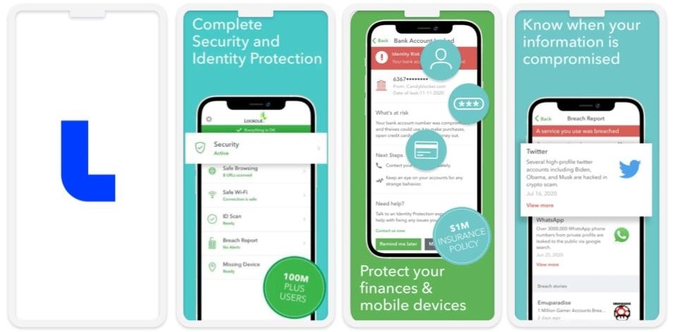 8. Lookout Life Mobile Security — Boas ferramentas de monitoramento de violações e antirroubo