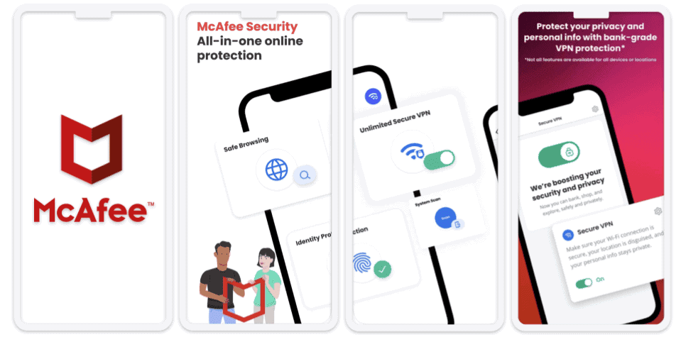 2.🥈 マカフィー モバイルセキュリティiOS版：iOSアプリが使いやすく、高度なセキュリティ機能も