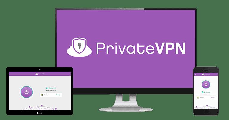 Bônus. PrivateVPN — altamente intuitivo (boa opção para novos usuários)