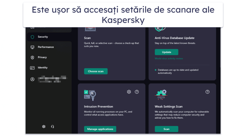 6. Kaspersky Free — O gamă bună de funcții gratuite