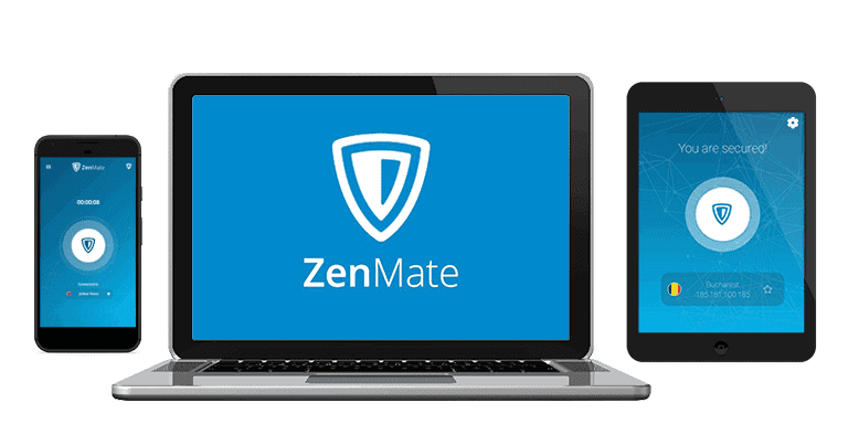 4.ZenMate VPN：浏览器扩展程序提供 7 天免费试用