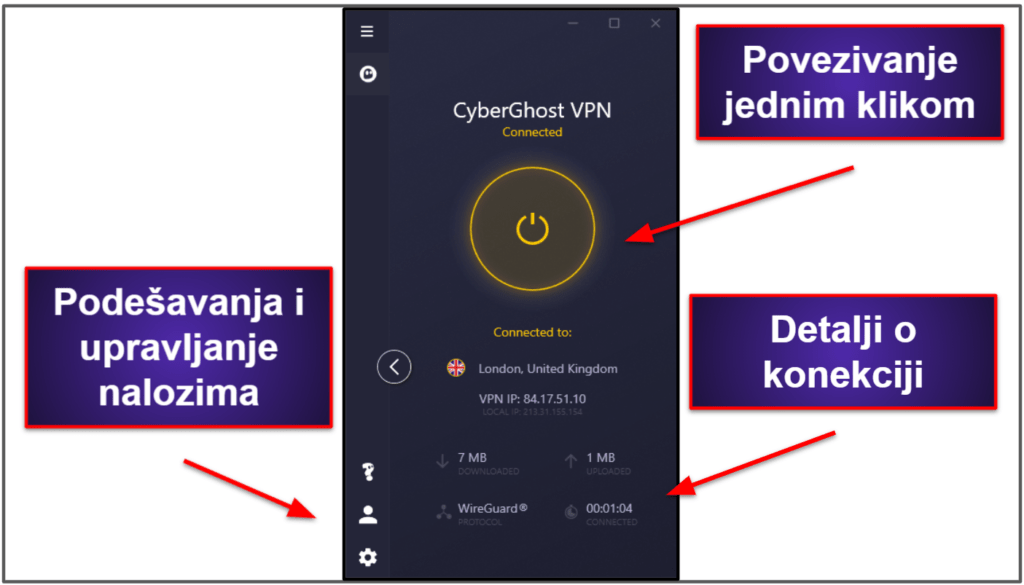 CyberGhost VPN lakoća korišćenja: mobilne i desktop aplikacije