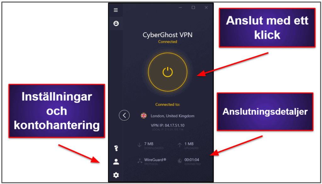CyberGhost VPN – Appar för mobil + dator