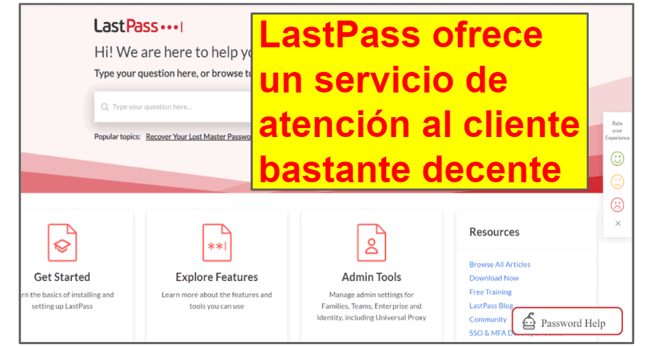 LastPass o Bitwarden: atención al cliente
