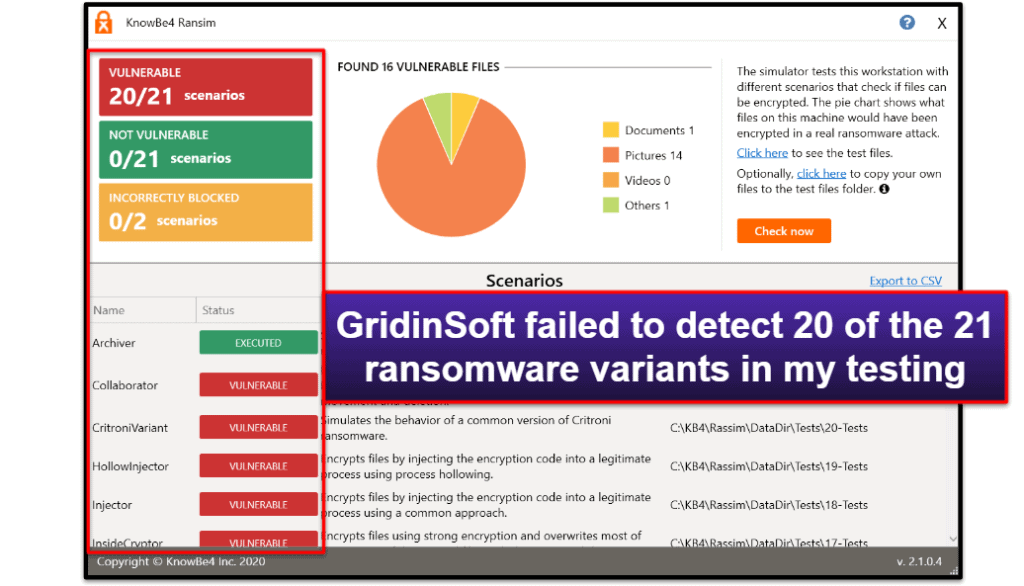 GridinSoft Security Features