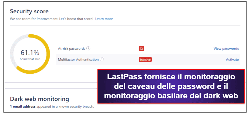 Dashlane vs. LastPass: Funzionalità aggiuntive
