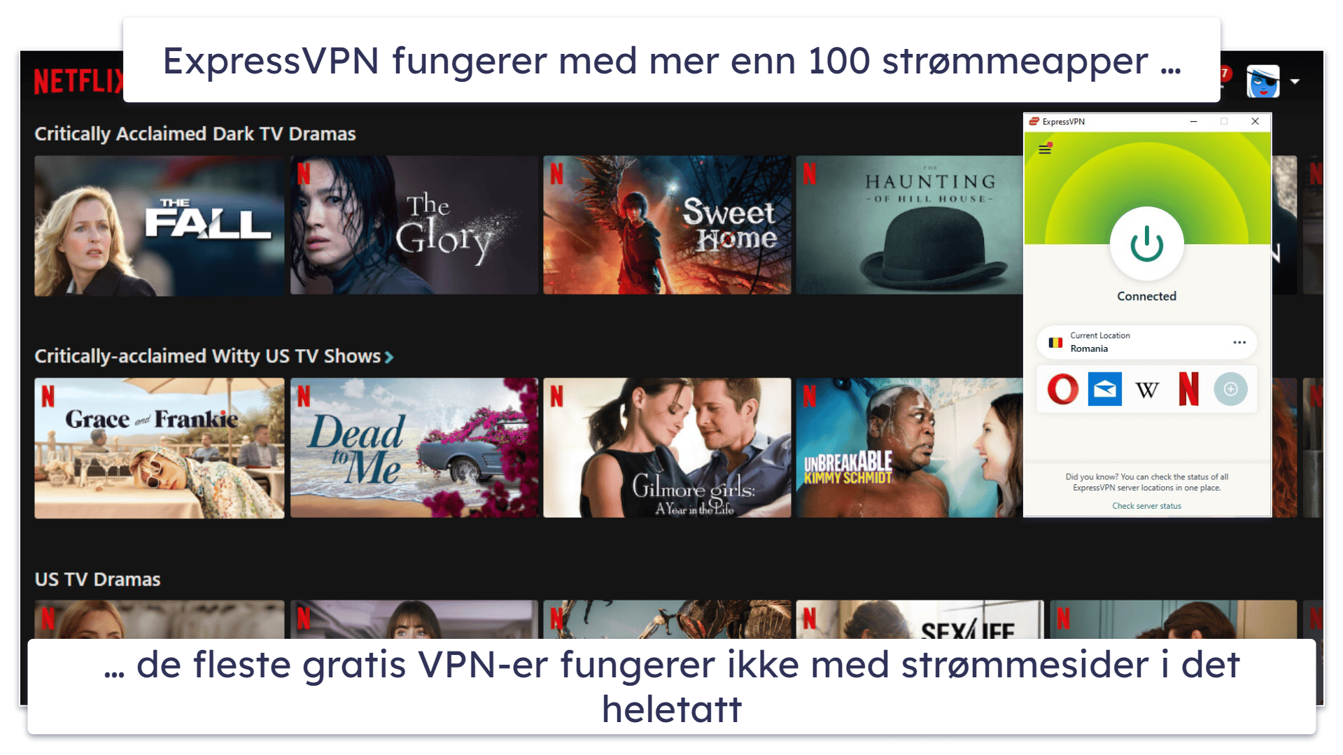 🥇1. ExpressVPN — Beste generelle VPN i 2026