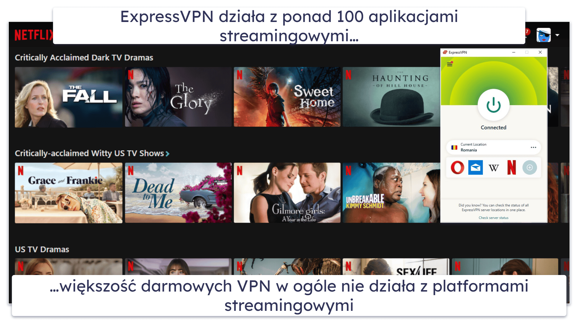 🥇1. ExpressVPN — najlepsza sieć VPN w 2026