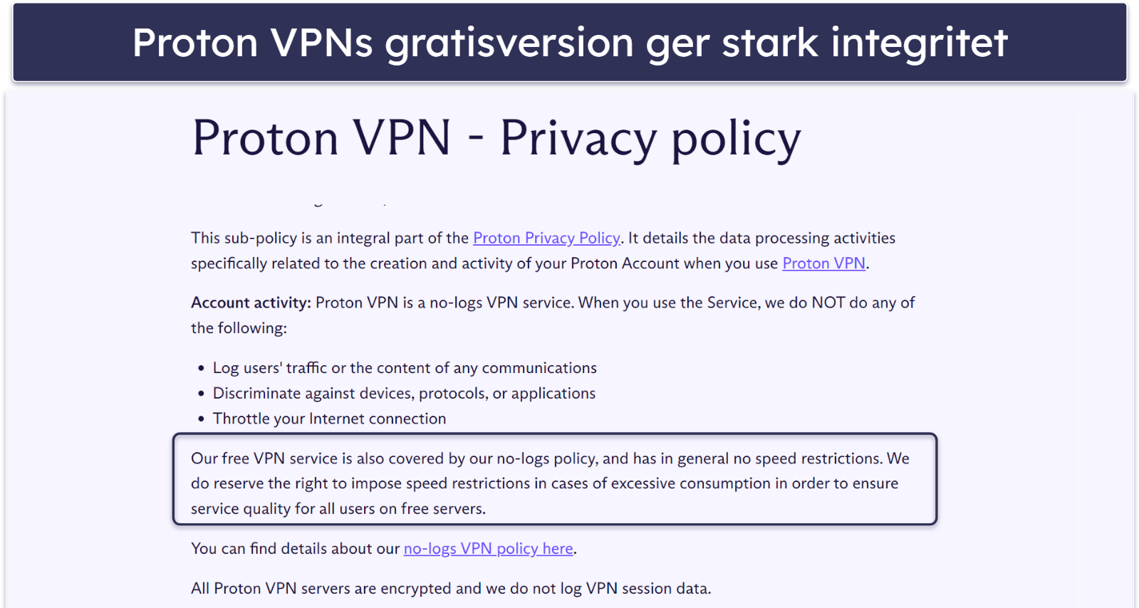🥈2. Proton VPN — Fantastiskt gratisabonnemang med obegränsad data + mycket snabb