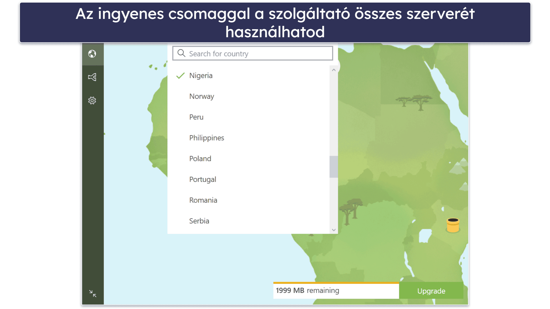 Bónusz. TunnelBear — Igazán jó ingyenes VPN, hozzáféréssel minden szerverhez és funkcióhoz
