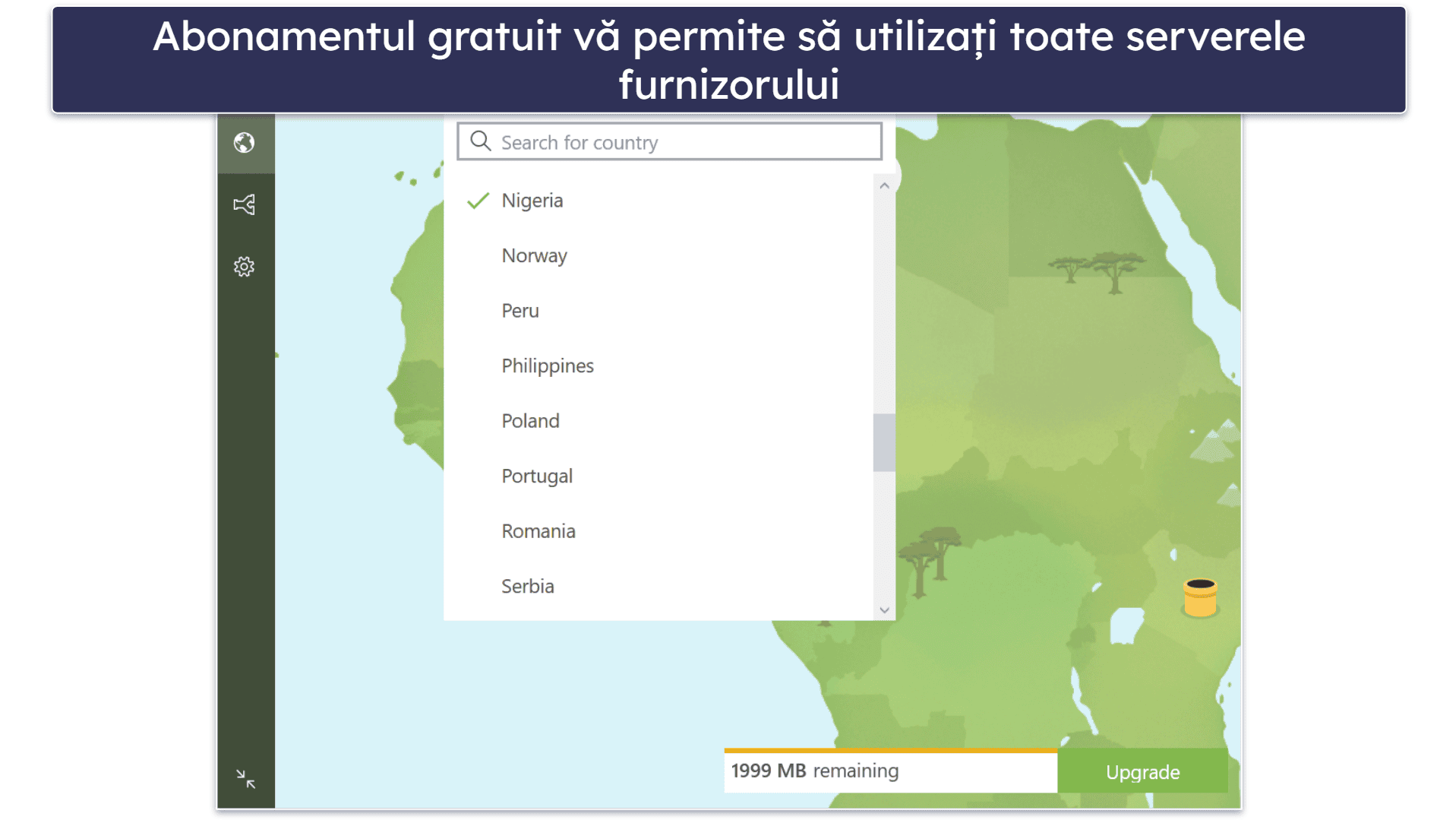 Bonus. TunnelBear — VPN gratuit foarte bun, cu acces la toate serverele și funcțiile