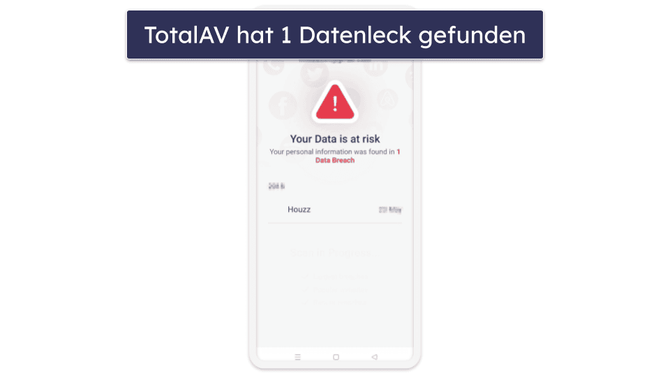 🥈2. TotalAV — Bedienerfreundlich und mit gute Überwachung auf Datenlecks