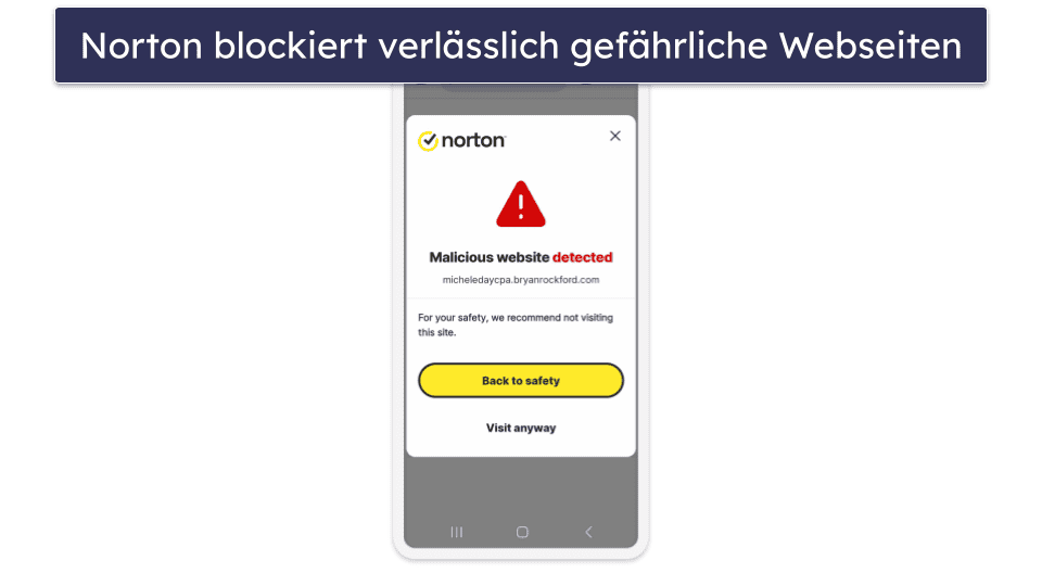 🥇1. Norton — Erweiterte Cybersicherheitsfunktionen für Android