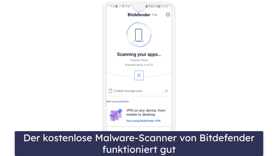 🥉3. Bitdefender — Einfach zu bedienen und mit hervorragendem Malware-Schutz