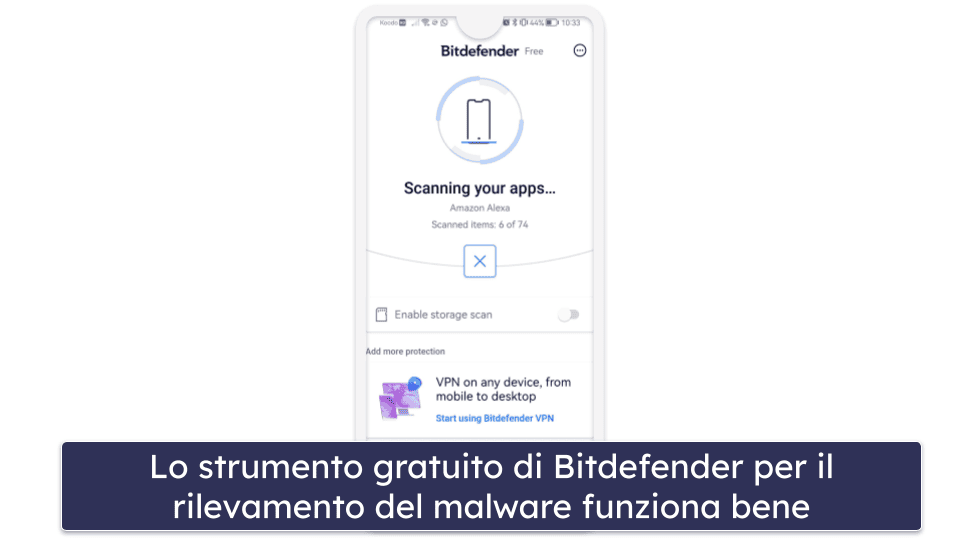 3. Bitdefender — Semplicità di utilizzo ed eccellente protezione anti-malware.