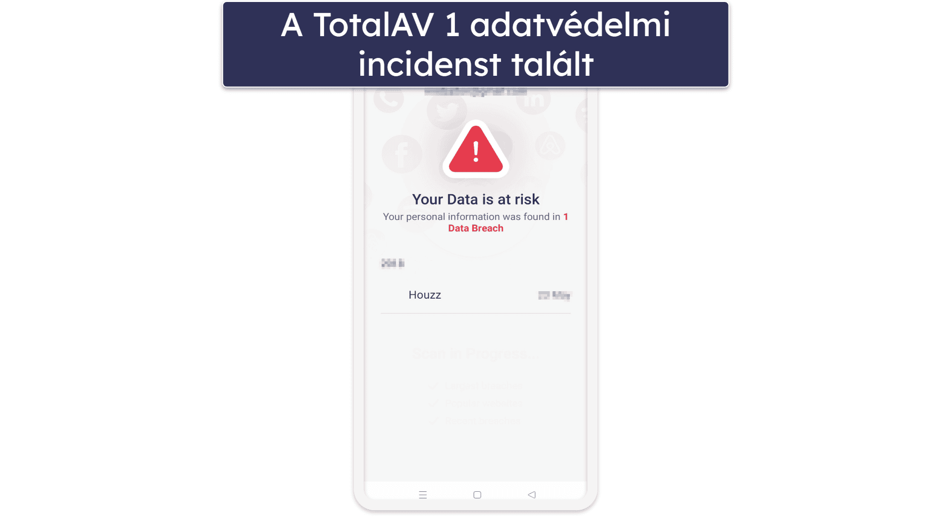 🥈2. TotalAV — Könnyen használható és jó adatvédelmi incidens-ellenőrzés