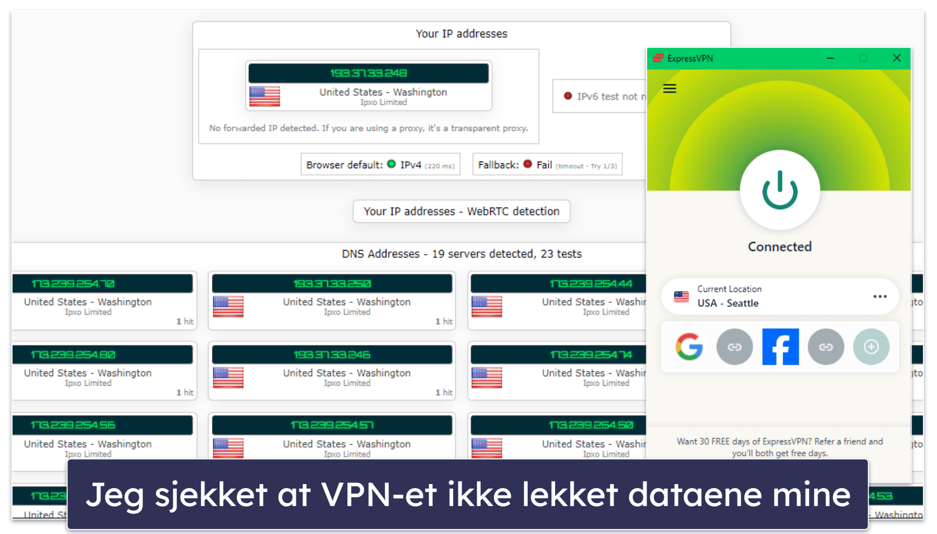 Testmetode: Sammenligning og rangeringskriterier