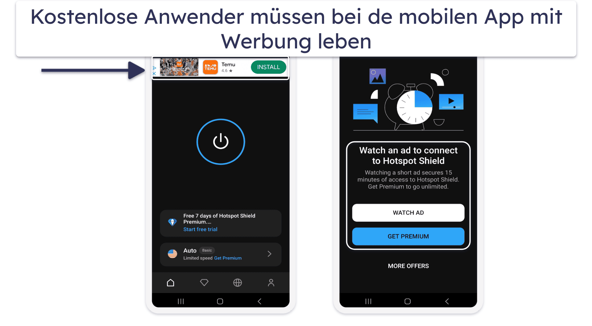 4. Hotspot Shield — Gut für sicheres Surfen