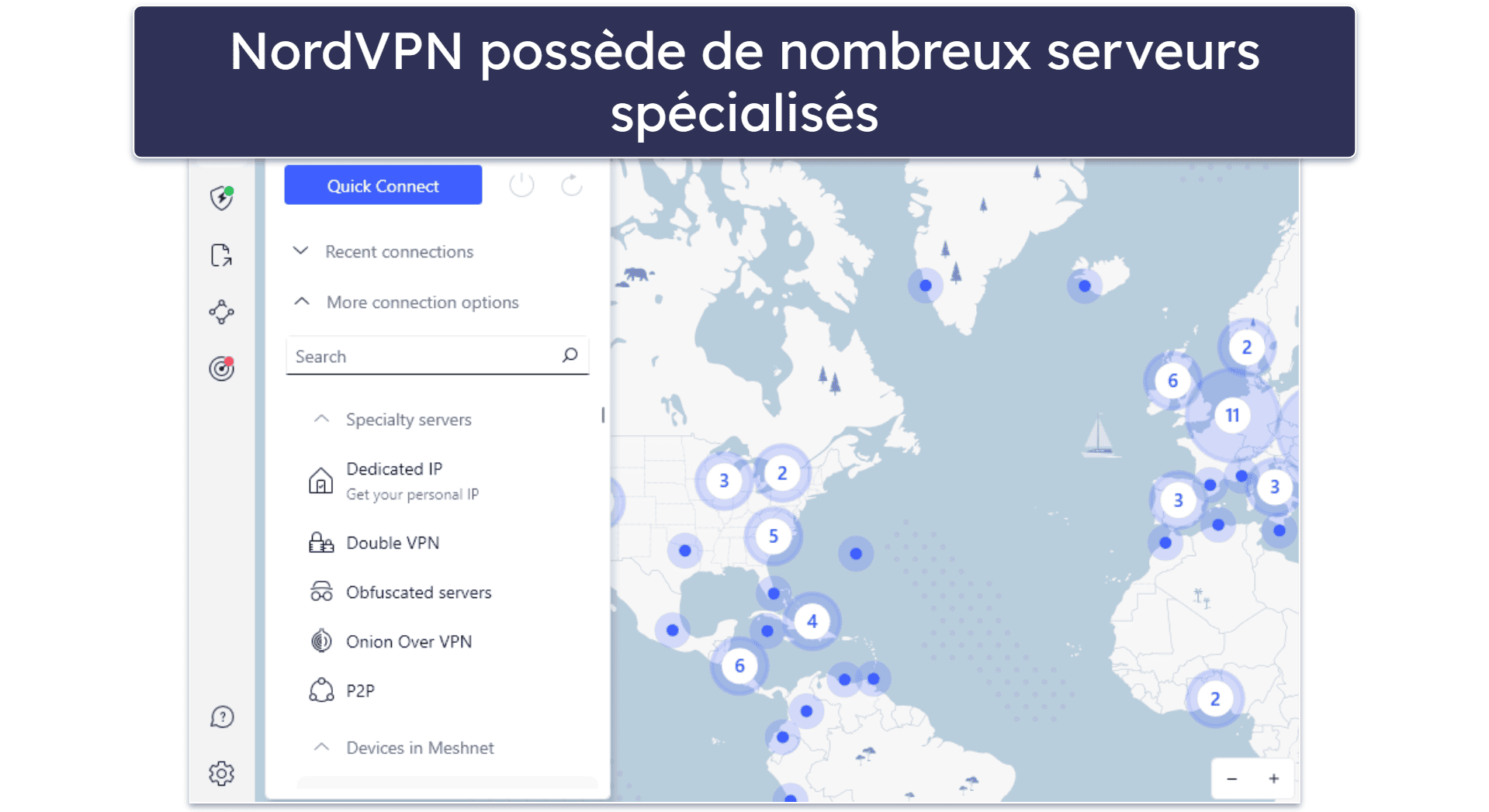 5. NordVPN — Un essai de 7 jours sur Android avec d’excellentes options supplémentaires