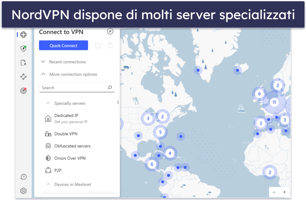 5. NordVPN – Prova di 7 giorni su Android con ottime funzionalità extra