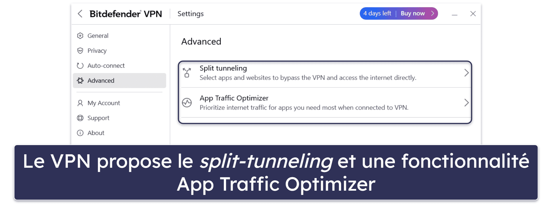 Bonus. Bitdefender Premium VPN — Un essai de 7 jours avec des vitesses de connexion rapides