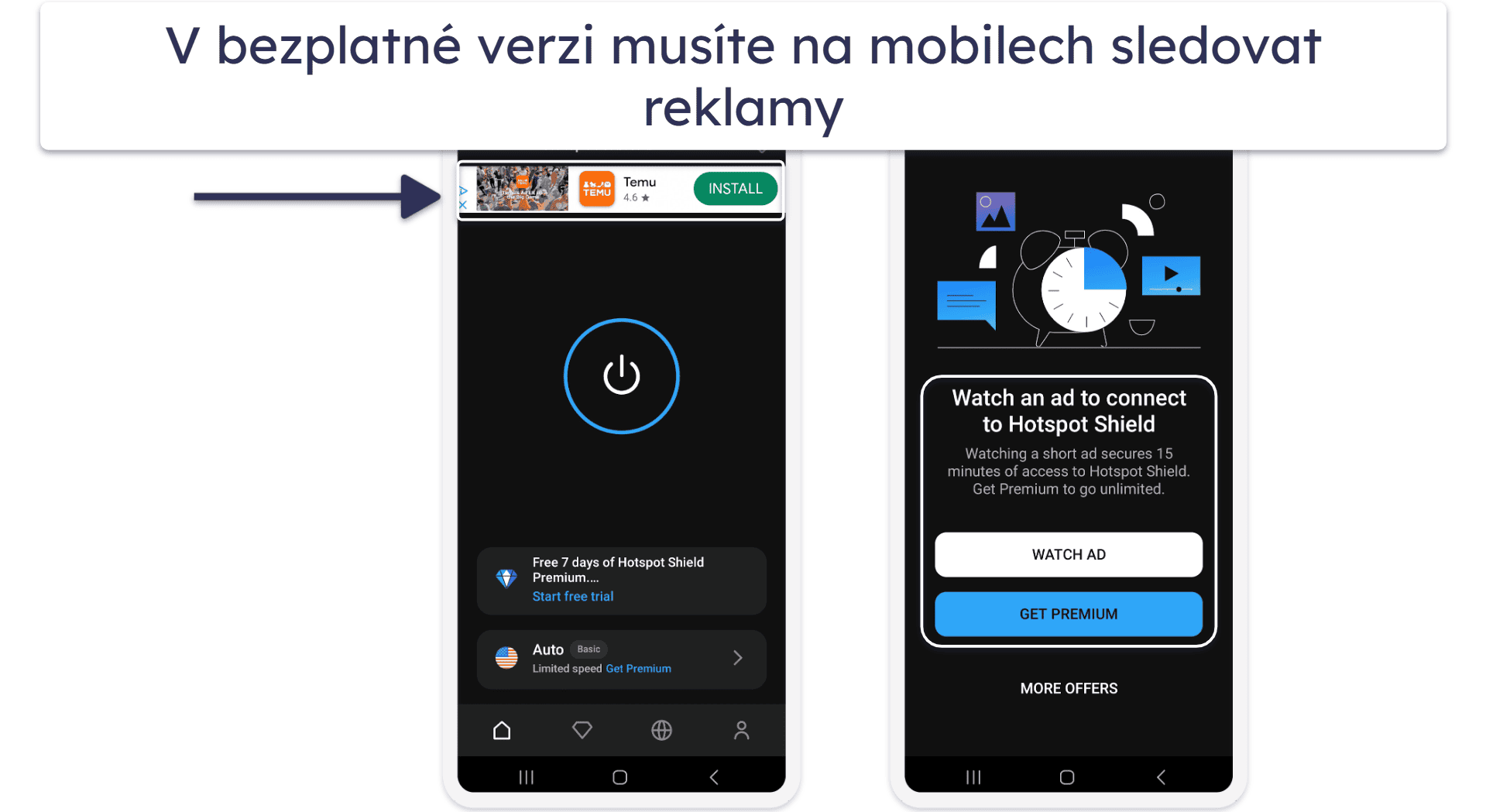 4. Hotspot Shield – Dobrá pro bezpečné surfování