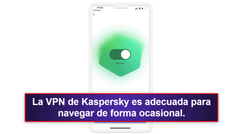 5. Kaspersky Security y VPN: VPN, gestor de contraseñas y análisis de brechas de seguridad