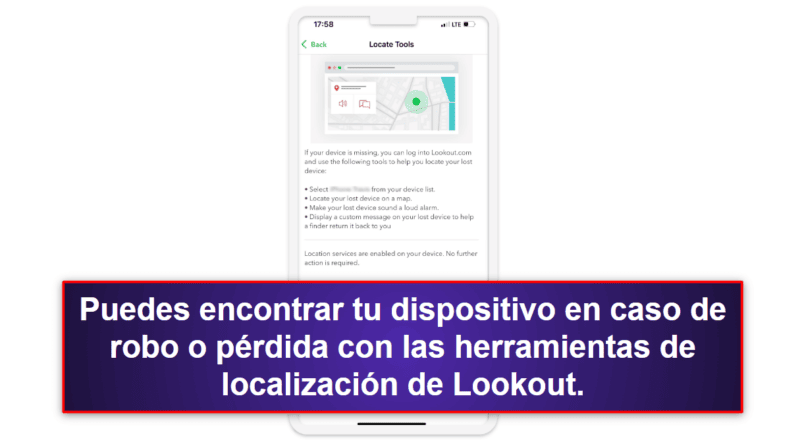 6. Lookout Mobile Security for iOS: buena monitorización de brechas de datos y herramientas antirrobo