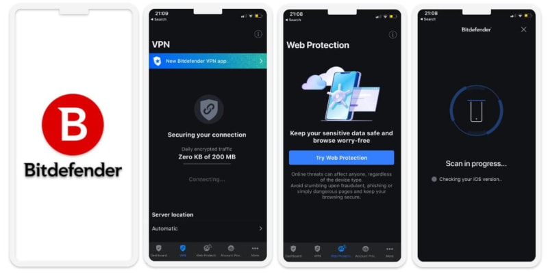 7. Bitdefender Mobile Security – Buona protezione web e una decente VPN gratis