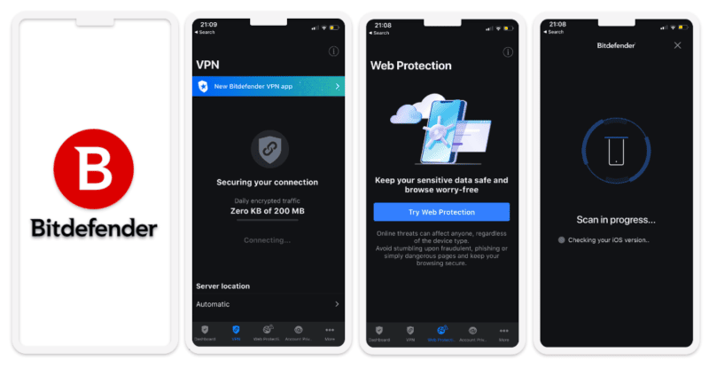 7. Bitdefender Mobile Security — Kaliteli Genel İnternet Koruması ve Ücretsiz VPN