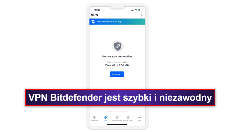 7. Bitdefender Mobile Security — Dobra ochrona online i przyzwoity darmowy VPN