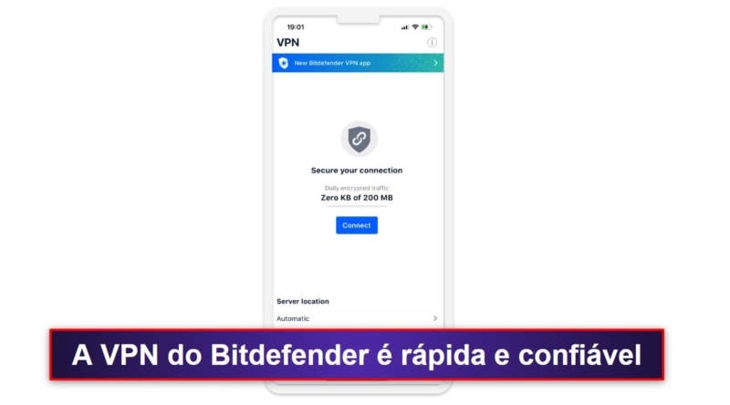 7. Bitdefender Mobile Security — Boa proteção da web e VPN grátis decente