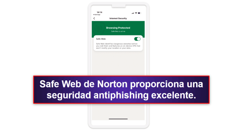 1.🥇 Norton Mobile Security: la mejor aplicación antivirus prémium para iOS