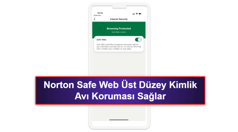 1.🥇 Norton Mobile Security – iOS için En İyi Premium Antivirüs