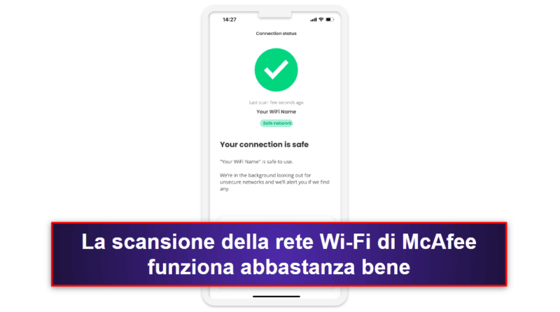 2.🥈 McAfee Mobile Security per iOS – App per iOS facile da usare con funzioni di sicurezza di alto livello