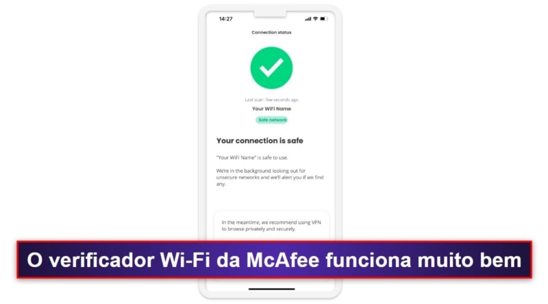 2.🥈 McAfee Mobile Security for iOS — intuitivo app de iOS com recursos de segurança de ponta