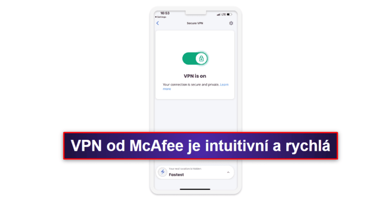 2.🥈 McAfee Mobile Security for iOS – Uživatelsky přívětivá aplikace pro iOS se špičkovým zabezpečením 2023