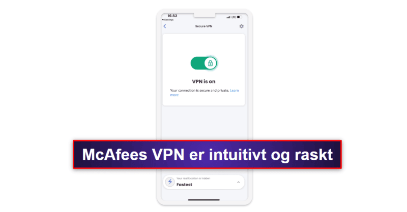 2.🥈 McAfee Mobile Security for iOS — Brukervennlig iOS-app med førsteklasses sikkerhetsfunksjoner